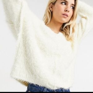 Free People Icing V Pullover in Ivory M
